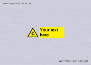 Custom warning thin ice